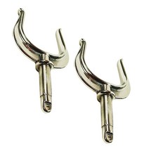 MARINE CITY 316 등급 스테인리스 스틸 튼튼한 롤록 노걸이 사이드 마운트 미세 마감 13.6cm(5-3/16인치) 해양용 - 보트 카약 카누 딩기 (2팩) 575287