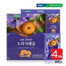 100% 프리미엄 국산 도라지 배즙 농축액 목 기관지 호흡기 비염 기침 천식 개선 고생 하는 약한 분 추천즙, 4박스(4개월분), 4개