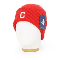 베이직엠 남성 여성 겨울 니트모자 비니 골지 C 패치