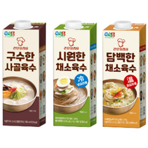 정식품 육수 시리즈3종 950ml (사골육수4팩 시원채수4팩 담백채수4팩) 총 12팩
