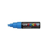 Uniposca 유니포스카 PC8K 끌팁 마커펜 라이트블루(6개입박스)
