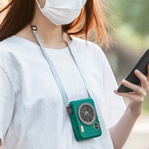 목걸이 선풍기 휴대용 미니 소형 아이목걸이 초등 카메라 선풍기, 화이트