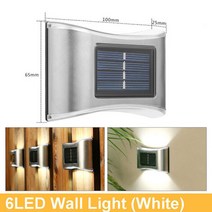 야외울타리 마당 화단 정원 가림막 울타리펜스LED 야외 방수 태양광 벽부등 울타리 데크 정원 파티오 통, 03 C_02 White