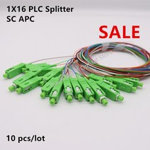 광섬유 커넥터 드롭 케이블 기계 공구 PLC 스플리터 색상 SC/APC SM 0.9mm G657A1 PVC 1m FTTH 1x16 로트당 10 개