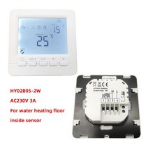 실내 온도 조절기 보일러 hy02b05 wifi 90-240v 3a app 제어 컨트롤러 룸 wifi 전기 또는 물 가열 시스템, 3a 물