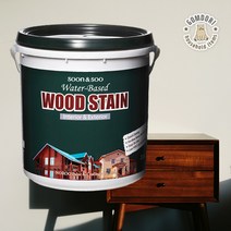 친환경 우드스테인 수성스테인 나무페인트 식탁 가구 리폼 목재 코팅 3.5L 다크 월넛, 참나무색, 1개