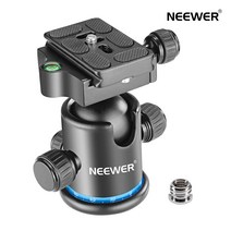 NEEWER 볼헤드 금속 카메라 볼헤드 삼각대 볼헤드, 블루+블랙