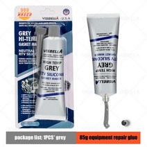 개스킷 가스킷 85g 슈퍼 접착제 강한 접착 실리콘 실란트 자동차 모터 갭 씰 수리 고온 엔진 필러 용 중성 rtv 페이스트, 회색