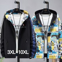 쥬엔리치 남자 빅사이즈 양면 점퍼 남자 자켓 바람막이 봄 가을 겨울 잠바 4XL-10XL