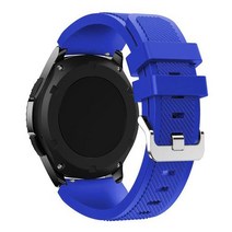 실리콘 갤럭시 시계 46mm 기어 s3 22mm 시계 스트랩, 로열 블루