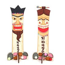 MDF 장승 세트//장승 전통 우드공예 만들기패키지 하다니