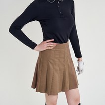 라운드에스 여성골프치마 미디엄 하프 플리츠 스커트 빅사이즈골프웨어 치마바지