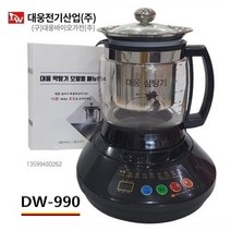 약탕기 대웅약탕기 3.2리터 대용량 홍삼제조기 한약제조기 유리 중탕기 [별도메뉴얼제공], DW-990 저온홍삼숙성(3.2L)-자동