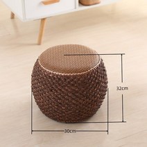 명상 방석 라운드 고리 버들 오스만 발판 등나무 의자 바닥 악센트 좌석 홈 장식 조각 현대 발코니 정원 108배, 2.B