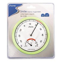 COZYMA 스마일 아날로그 온습도계(BJ-3100) 온도측정, OPOP상품상품선택OPOP