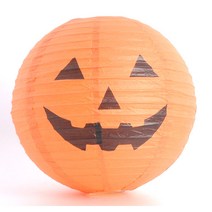 할로윈 파티장식 종이등 40cm 오렌지호박 호박등 장식등 공포체험 할로윈장식 램프등 매장 행사, 10개