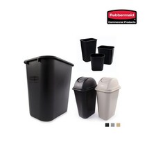 러버메이드 소프트 휴지통 27리터 그레이 책상휴지통, 단품