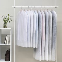 아모란나 화이트 부직포 옷커버 양복10P+코트10P, 1세트