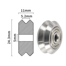 베어링 규격 특수 링 스냅 10pcs pom 플라스틱 휠 베어링 풀리 작은 큰 v-슬롯 모델 625zz 625rs mr105zz 아이들러 기어 3d 프린터 부품, 10pcs v 모델