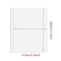 10 팩 A4 포토 앨범 클리어 슬리브 4x6 인치 탑로더 포토카드 엽서 바인더 시트 리필 페이지 2 4 6 9 포켓 PVC 무료, 1 pockets 10pcs