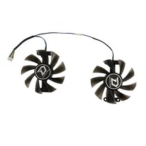 2 개/대 PLA09215B12H PowerColor 레드 악마 RX 480 470 580 GPU 쿨러 팬 드래곤 AX RX470 RX480 RX580 비디오 카드 교체