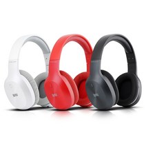 Britz W800BT Qplus 유무선 블루투스 헤드폰 레드, 블랙