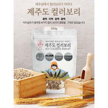제주도 컬러보리 보리쌀 1박스(500g x 4봉), 1개