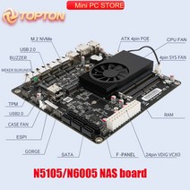 nas 구축 인텔CPU용 메인보드 4x 인텔 i226-V 2.5G Nics 미니 ITX NAS 마더 보드 N6005 N5105 산업용 방화벽 라우팅 2 * NVMe 6 SATA3., 32GB DDR4 1TB NVMe_Intel Penti