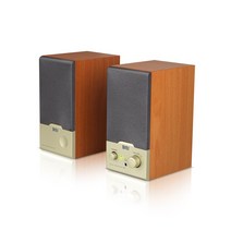 브리츠 2채널스피커 BR-1000A Cuve 우드