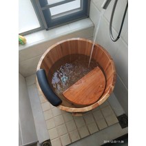 편백나무반신욕기 가정용 히노끼 욕조 간이욕조 반신욕기 이동식, 60폭X60높음개
