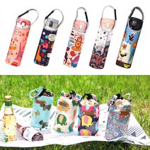 물병주머니 텀블러가방 보틀파우치 텀블러파우치 네오프렌 물병가방 프린팅 물병파우치 보틀백, 1-4)네오프렌물병파우치핑크밤비