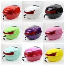 짐받이 바구니 작은 전원 자전거 꼬리 상자 전기 자동차, 타입10 파우더 블루