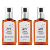 라입 R3 아르간 헤어오일 베이비파우더, 100ml, 3개