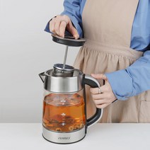 편리한 대용량 내열유리 전기포트 1.7L, 리젠 무선 분유_티포트(LS-1733T), 본상품선택