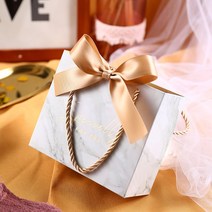 가방 결혼선물 토트백 사탕상자 2019 개성 적인 포토박스, T01-(핸드식 케이스 10개, C11-브론징 대리석금사 포함