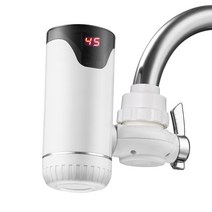 돼지꼬리히터 대체 심야 전기온수기 상향식 3000w 220v tankless 수도꼭지 주방 디지털 디스플레이 난방 수돗물 히터 led 가정용전기보일러 전기 순간온수기, 하얀, 나는 플러그