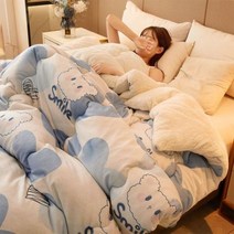 워셔블양모이불 겨울양모이불 겨울이불 거위털 두꺼운 이불 캐시미어 겨울에 매우 따뜻한 양면 벨벳 두껍고, B_150X200cm 3kg