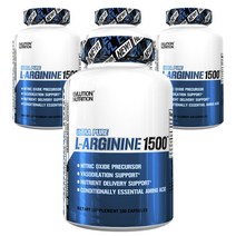 EVLUTIONNUTRITION L-아르기닌 1500mg 캡슐, 100개입, 4개
