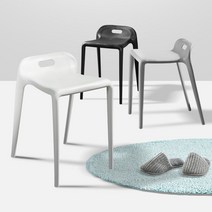 플랫포인트 포토존 투썸 의자 술집 안방 당구장 의자 특이한 편한카페 식탁용 의자, 심플 데이체어 블랙