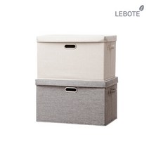 [당일출고] 레보떼 멀티 큐브박스 특대형 2p 수납정리함 옷정리 정리함 공간박스, 색상:1. 특대형 베이지(Beige) 2p