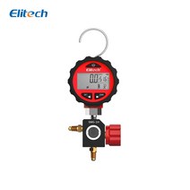 엘리텍 냉동게이지 SMG-1HK 레드 냉매 게이지 Elitech, 1개