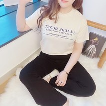 [무료배송/텐셀원단] 38모네 유넥 프린팅 텐셀 레이온 실켓 면 반팔 레터링 나염 루즈핏 린넨 여자 티셔츠