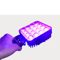 uv조사기 휴대용 LED 경화램프 잉크 코팅 레진 자외선, 16구슬 160W 조명 효과(405NM), 1개