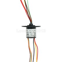 로터리 조인트 브러쉬 슬립링 회전케이블 12 5mm 300rpm 6 x2a 캡슐 ac 240v 모니터 로봇용