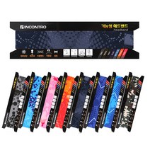 [라이프팝] 시~원한 쿨 스포츠 헤어밴드 남녀공용 기능성 헤어밴드x 5p, 도트블랙5개