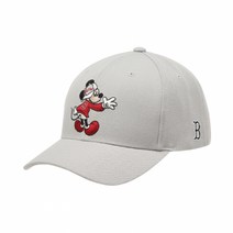 MLB X MICKEY 커브조절캡 Boston GREY 커브캡