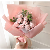 비누향 가득 핑크 장미 비누꽃다발 생일꽃다발 미니비누꽃다발 졸업식비누꽃다발 미니꽃다발 엄마선물추천 아내 부모님 엄마아빠결혼기념일선물 여자친구100일선물 졸업식선물 여자친구선물, 핑크 장미 비누 꽃다발 20송이