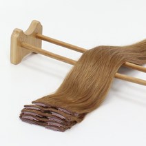 찰랑머리 인모100 똑딱이 붙임머리 3.5cm 2개묶음, 1개, #6