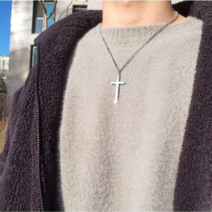 노블른 써지컬 서지컬 스틸 십자가 팬던트 명품 목걸이 선물