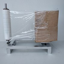 반자동 랩핑기 업소용 포장기 이동식 수동 포장 기계, C